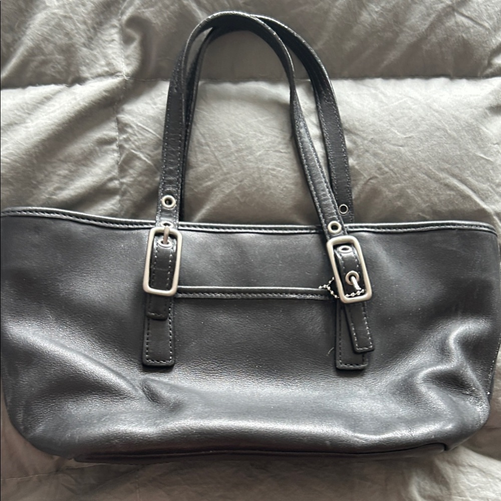 Coach Black Leather Hand Bag